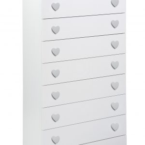 Settimino-base-7-cassetti-con-pomi-a-cuore-Grigio