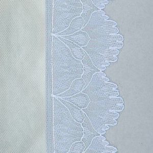 tulle avorio filè celeste