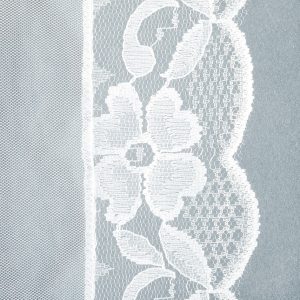 tulle bianco filè bianco