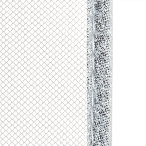 tulle bianco sbieco argento