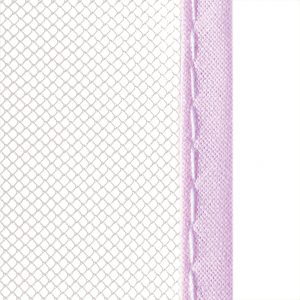 tulle bianco sbieco glicine